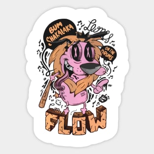 Bum Shakalaka On The Drum Flow Sticker